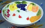 Wholesale gift idea - decration deep plate fruit painted 