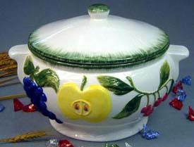 Shopping online catalog gift ceramic wholesale - soup pot with lid handle