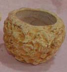 Home garden gift - yellow clay pot making supply