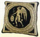 Celtic handcrafted gift accessory - Celtic circle Celtic flying God cushion cover
