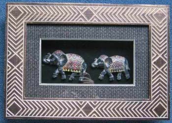 Picture wall decoration - Thailand elephant line pattern 