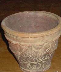 Home decor vase supply - carved clay making art
