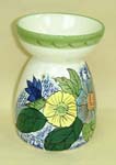 Hand painted flower ceramic aroma therapy burner supply